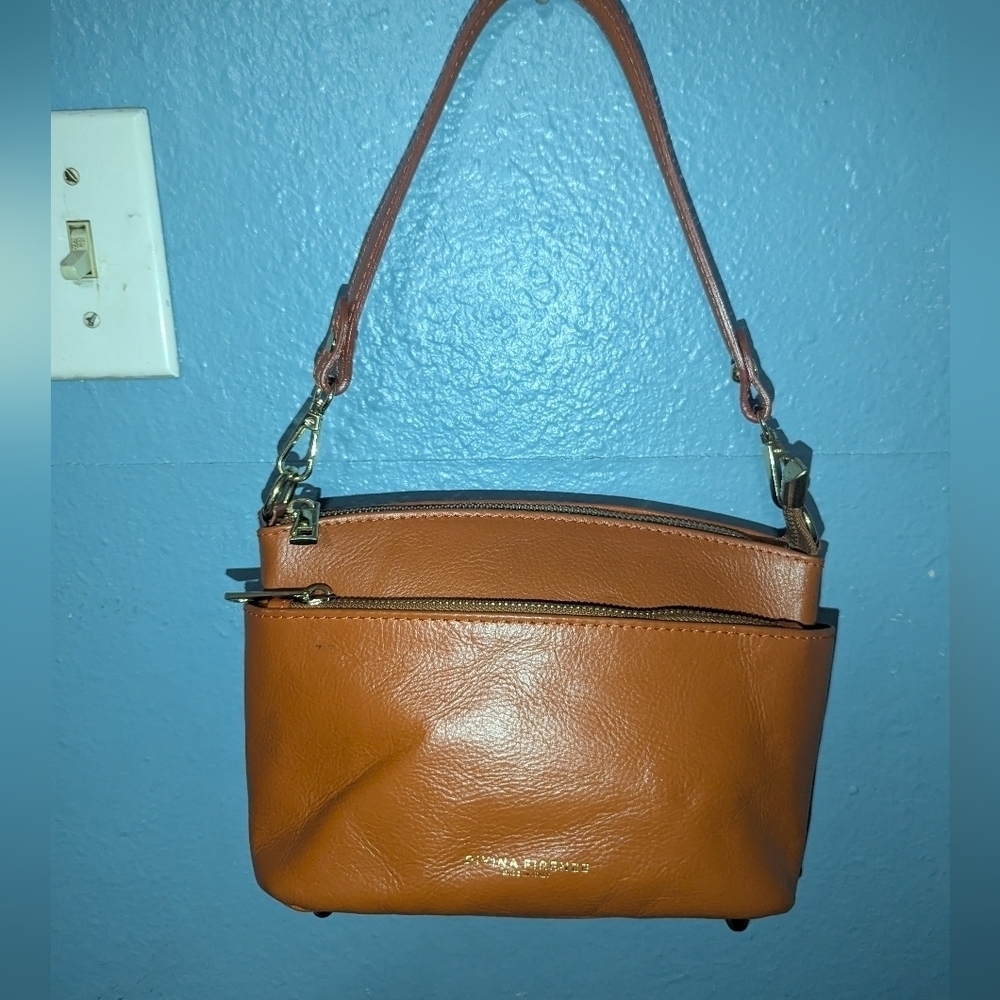 Divina FirenzeBrown Leather Handbag - Picture 2 of 7